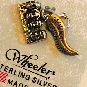 Wheeler Sterling Silver Mount Rushmore Charm NWT
